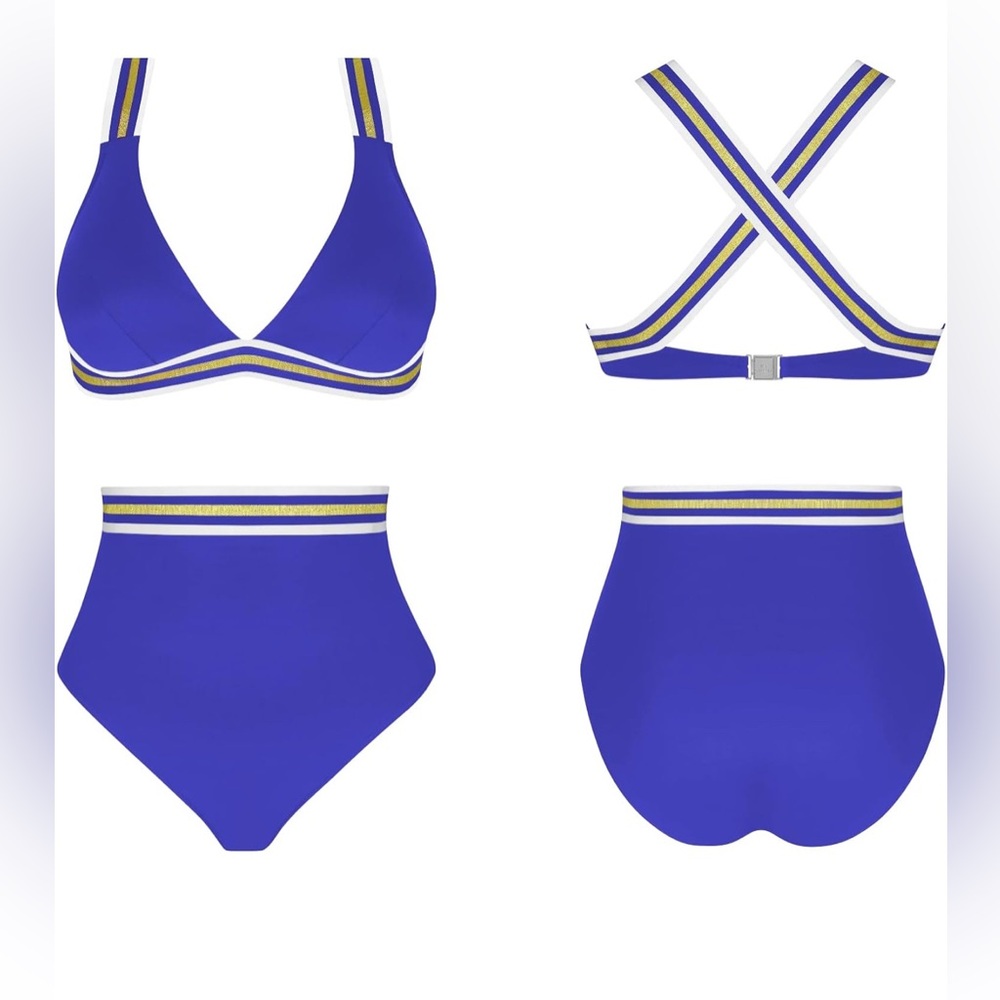 Stylish Blue Women's Bikini Set View 4